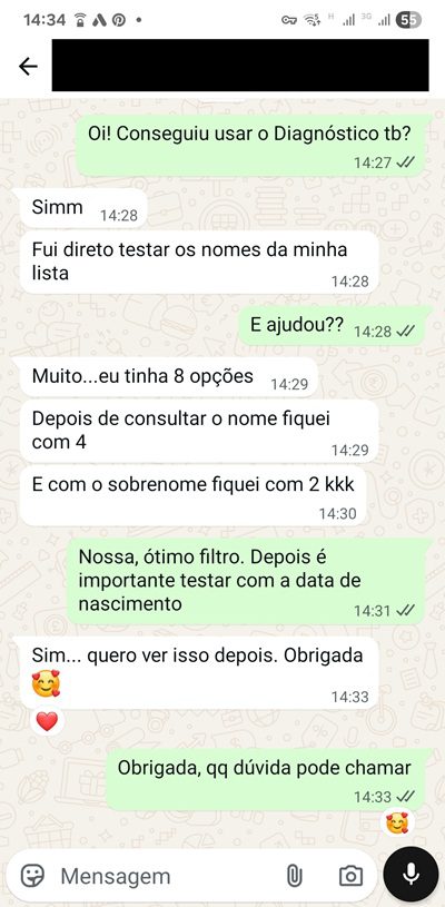 Relato de mãe sobre a análise do nome do bebê 4